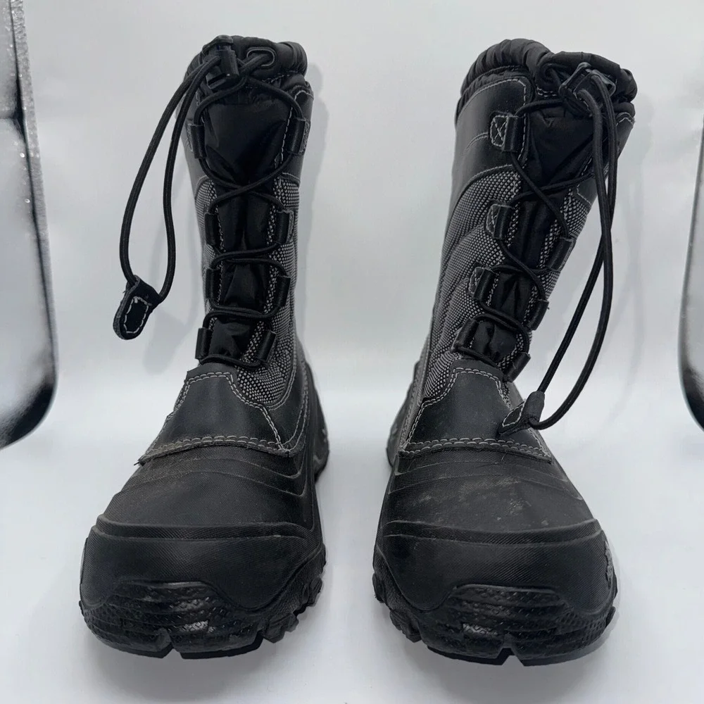 The North Face Youth Alpenglow IV Waterproof Snow Boots Kids 4 Black‎ Insulated